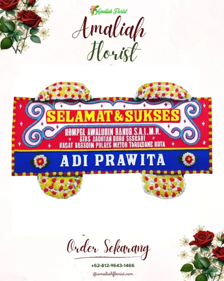 Papan Bunga Ucapan Selamat Petambakan
